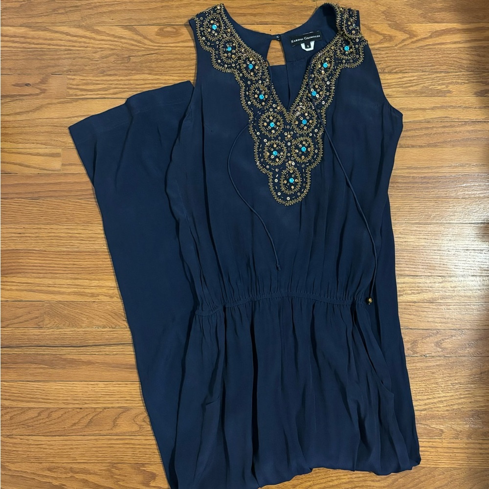 Karina Grimaldi blue jumpsuit